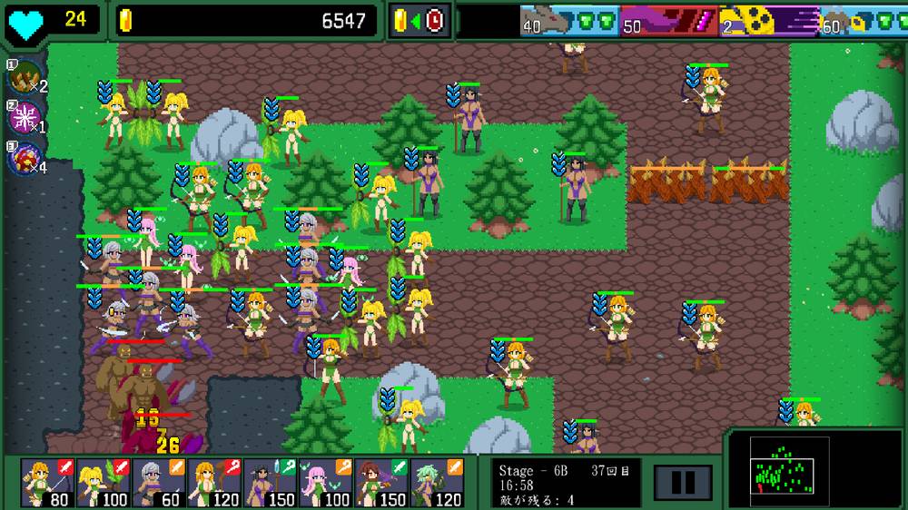 【タワーディフェンス】エルフTD- 淫欲の魔物襲来！森の村の大危機 半攻略