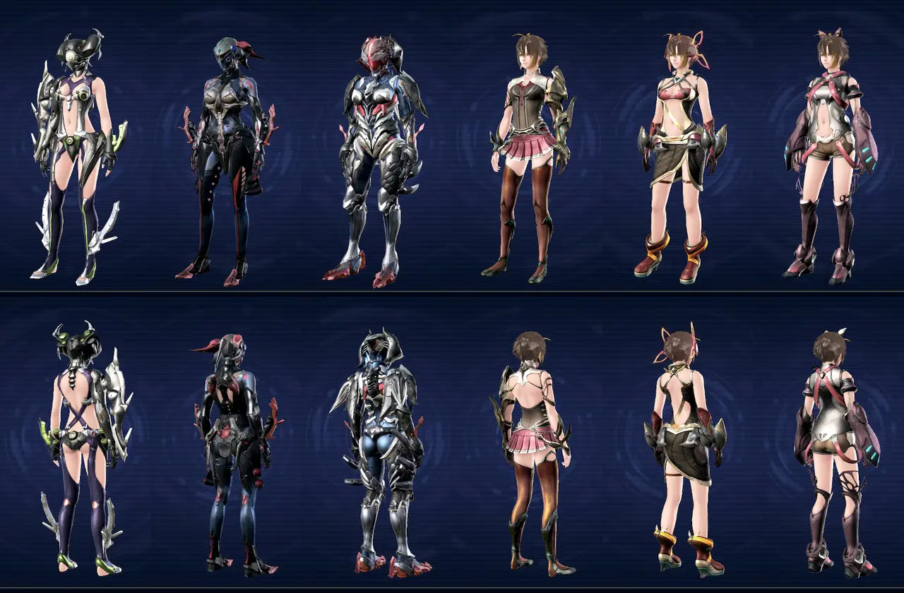 【ゼノブレイドクロス】ファッション装備参考用まとめ画像 各社ゴッド装備